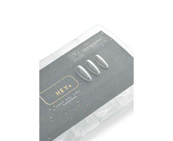 HEYLOVE. Gel Tips, Almond Medium, 500 pcs,  Гелеві Тіпси, середній мигдаль, 500 шт #2