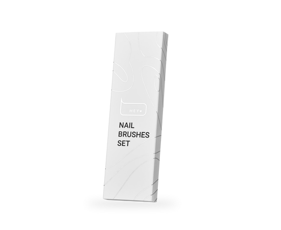HEYLOVE. Nail Brushes Set, Набір пензликів 5 штук #3