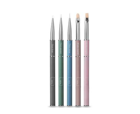 HEYLOVE. Nail Brushes Set, Набір пензликів 5 штук #2