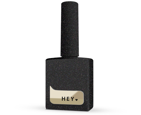 HEYLOVE. Reflective Gel Polish, SPACE, 15 ml, гель-лак, чорний з голографічними та світловідбиваючими частинками #1