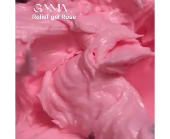 GA&MA. Relief gel, rose, 5 g, рельєф гель, трояндовий #2
