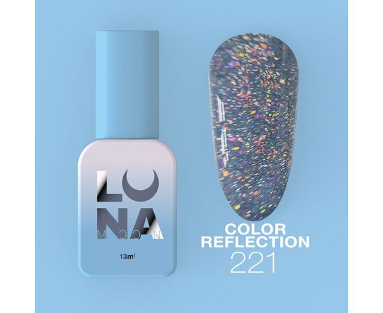 LUNAmoon. Reflection Gel Polish #221, 8 ml, світловідбиваючий гель-лак #1