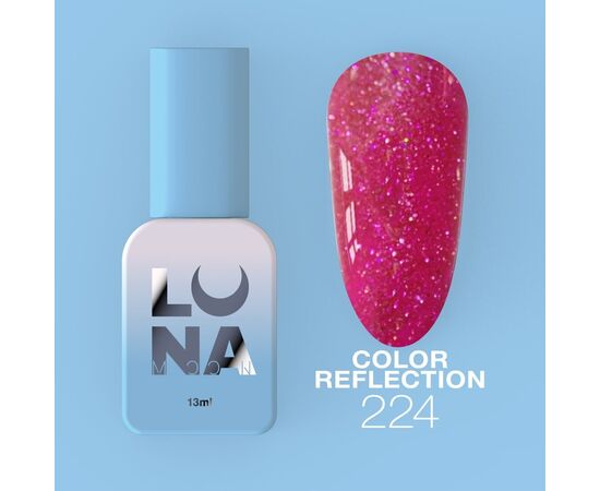 LUNAmoon. Reflection Gel Polish #224, 8 ml, світловідбиваючий гель-лак #1