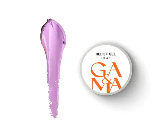 GA&MA. Relief gel, lilac, 5 g, рельєф гель, бузковий #1