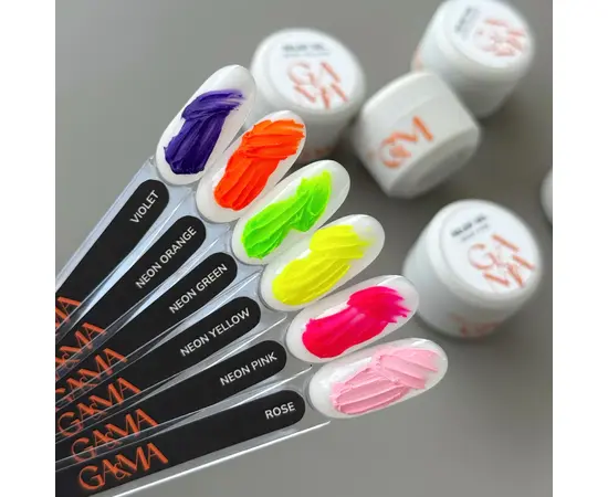 GA&MA. Relief gel, neon pink, 5 g, рельєф гель, неоновий рожевий #4