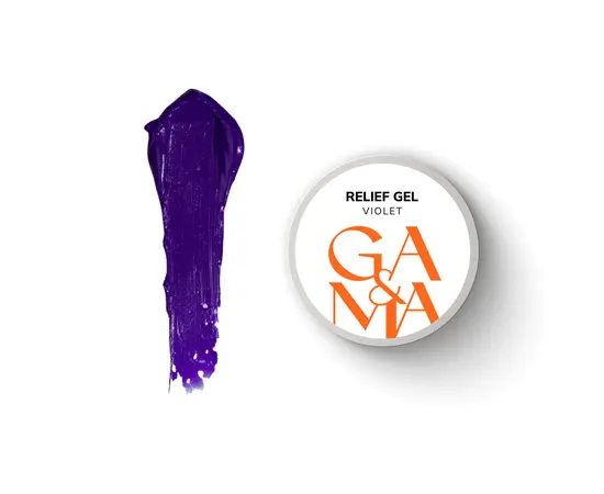 GA&MA. Relief gel, violet, 5 g, рельєф гель, фіолетовий #1