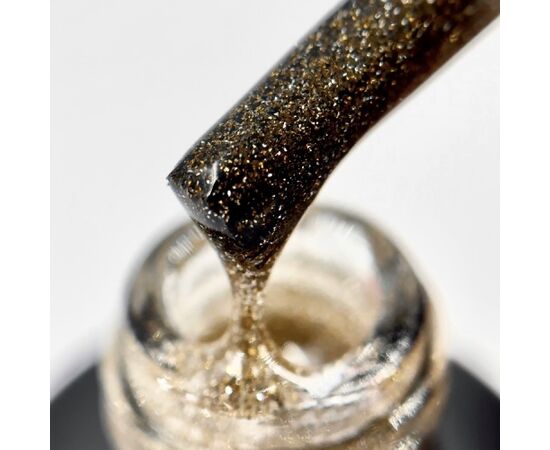 ADORE. Flashlight Top coat, №02, Gold, 8 ml. Світловідбиваючий топ #3