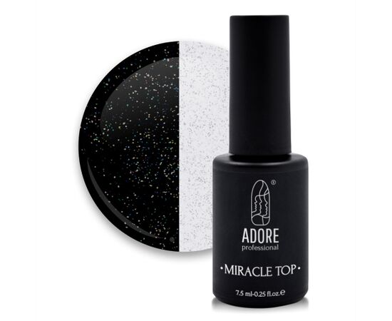 ADORE. Miracle Top coat, №05, Golographic shimmer, 8 ml. Топ з голографічним мерехтінням #1