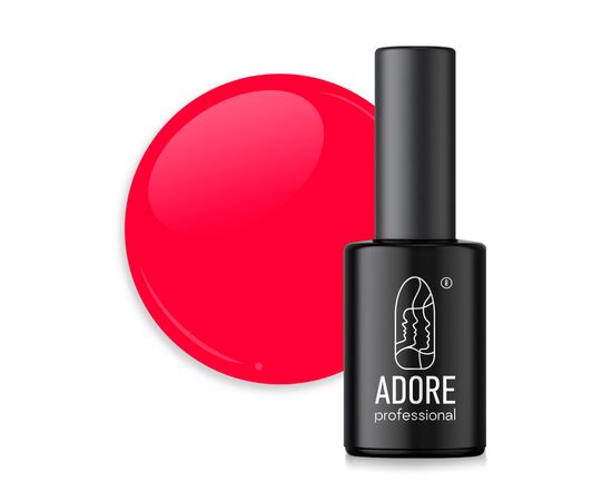 ADORE. Gel Polish, #185, Raspberry, 8 ml. Гель-лак, соковитий малиновий #1