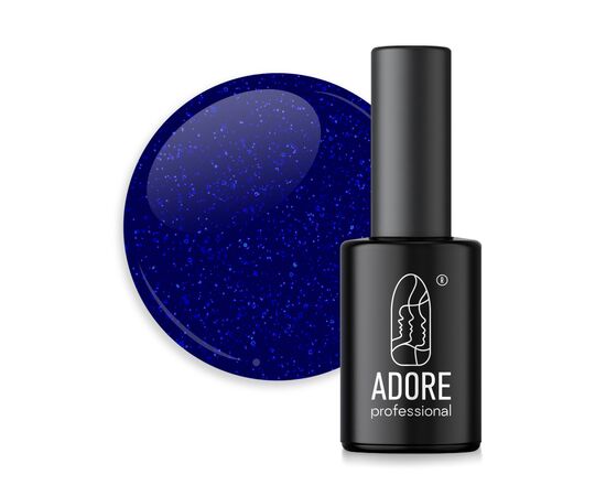 ADORE. Gel Polish, #332, Indie, 8 ml. Гель-лак, синій індиго з мікроблиском #1