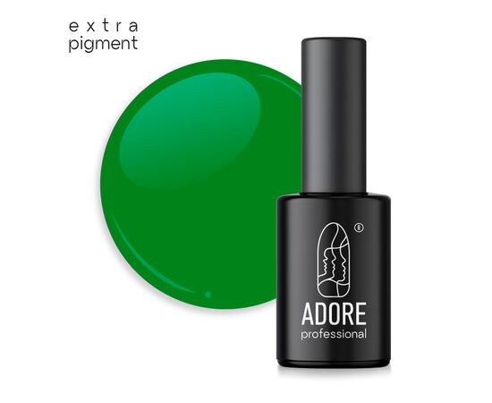 ADORE. Gel Polish, #338, Emerald, 8 ml. Гель-лак, насичений зелений #1