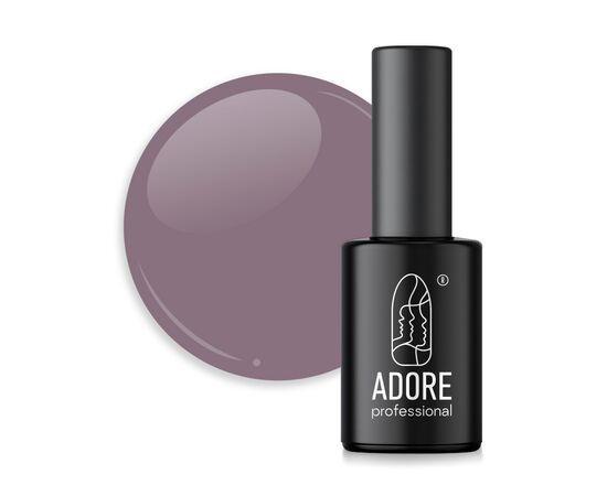 ADORE. Gel Polish, #364, Taupe, 8 ml. Гель-лак, димчастий сіро-ліловий #1