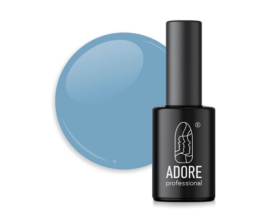 ADORE. Gel Polish, #407, Belize, 8 ml. Гель-лак, чистий блакитний #1