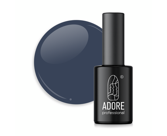 ADORE. Gel Polish, #458, Fumo, 8 ml. Гель-лак, прохолодний сірий #1