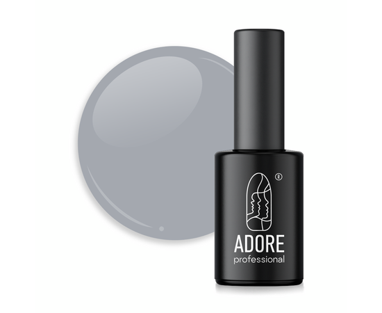 ADORE. Gel Polish, #477, Knit, 8 ml. Гель-лак, світло-сірий #1
