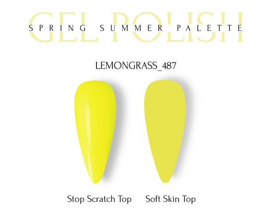 ADORE. Gel Polish, #487, Lemongrass, 8 ml. Гель-лак, лимонно-гірчичний #2