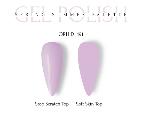 ADORE. Gel Polish, #491, Orchid, 8 ml. Гель-лак, світлий рожево-бузковий #2