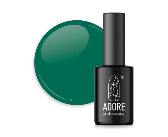 ADORE. Gel Polish, #501, Verdant, 8 ml. Гель-лак, складний сіро-зелений #1