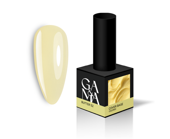 GA&MA. Colored base #52, Butter, 15 ml, кольорова база, Вершкове масло #1