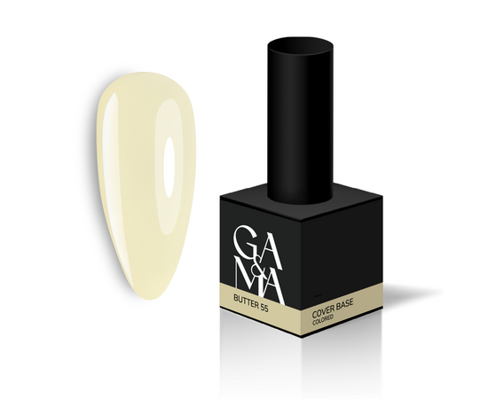 GA&MA. Colored base #55, Light Butter, 15 ml, кольорова база, Світле Вершкове масло #1