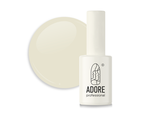 ADORE. French Gel Polish, #F-02, Ivory, 7.5 ml. Гель-лак, слонова кістка #1