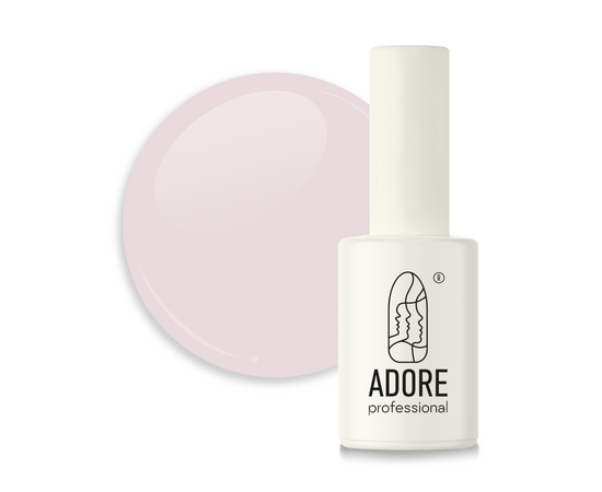 ADORE. French Gel Polish, #F-06, Veil, 8 ml. Гель-лак, прохолодний рожевий #1