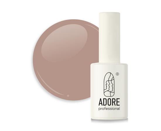 ADORE. French Gel Polish, #F-11, Cold coffee, 7.5 ml. Гель-лак, холодний кавовий #1