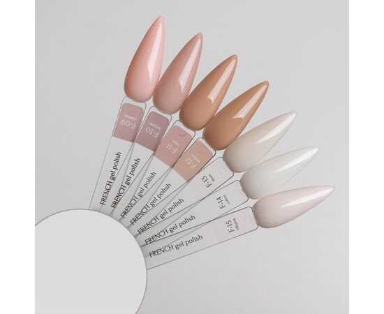 ADORE. French Gel Polish, #F-13, Linen, 7.5 ml. Гель-лак, лляний #2