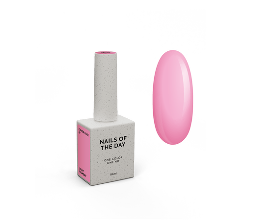 NOTD. Cover Base, NEW Formula, Light pigment #47, 10 ml, напівпрозора насичено-рожева база #1