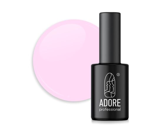 ADORE. Pastel Gel Polish, #P-01, Soft rose, 8 ml. Гель-лак, пастельний прохолодний рожевий #1