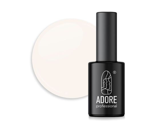 ADORE. Pastel Gel Polish, #P-04, Soft shell, 8 ml. Гель-лак, пастельний молочний #1