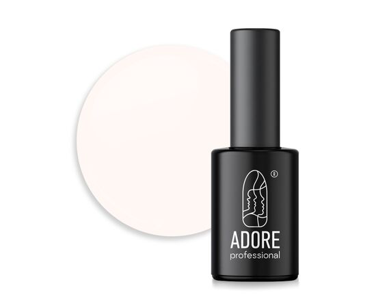 ADORE. Pastel Gel Polish, #P-06, Soft white, 8 ml. Гель-лак, пастельний кермовий #1