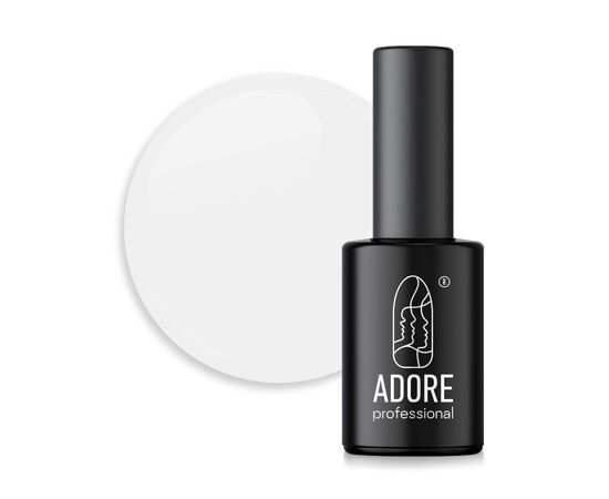 ADORE. Pastel Gel Polish, #P-09, Soft mist, 8 ml. Гель-лак, пастельний світло-сірий #1