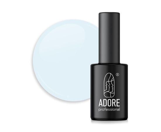 ADORE. Pastel Gel Polish, #P-10, Soft blue, 8 ml. Гель-лак, пастельний світло-блакитний #1