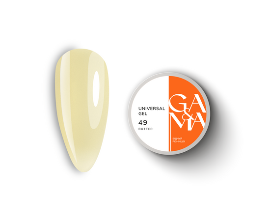 GA&MA. Universal builder gel #49, Butter, 30 ml, гель без опилу, Вершкове масло #1