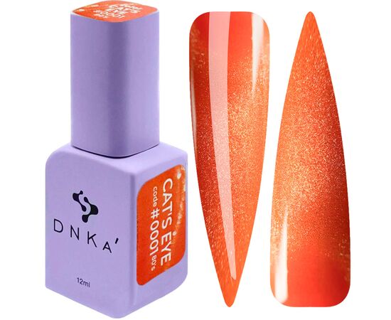 DNKa’. Gel Polish, 80's, Glows in the dark Cat's eye, #0001, 12 ml, гель-лак люмінісцентний "котяче око" #1