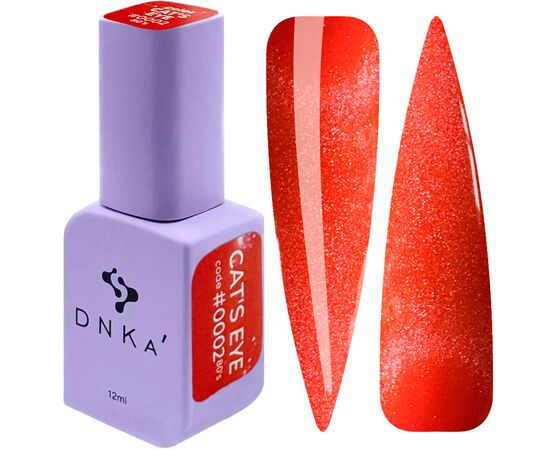 DNKa’. Gel Polish, 80's, Glows in the dark Cat's eye, #0002, 12 ml, гель-лак люмінісцентний "котяче око" #1