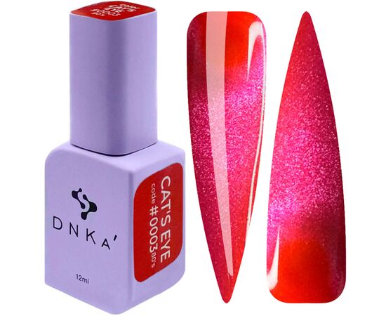 DNKa’. Gel Polish, 80's, Glows in the dark Cat's eye, #0003, 12 ml, гель-лак люмінісцентний "котяче око" #1