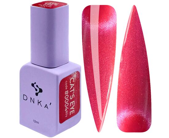DNKa’. Gel Polish, 80's, Glows in the dark Cat's eye, #0004, 12 ml, гель-лак люмінісцентний "котяче око" #1