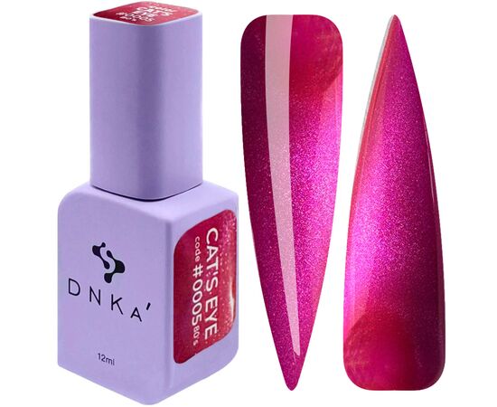 DNKa’. Gel Polish, 80's, Glows in the dark Cat's eye, #0005, 12 ml, гель-лак люмінісцентний "котяче око" #1