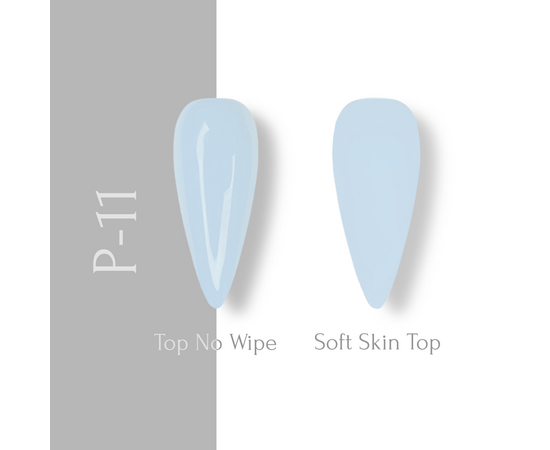 ADORE. Pastel Gel Polish, #P-11, Soft azure, 8 ml. Гель-лак, пастельний лазурний #2
