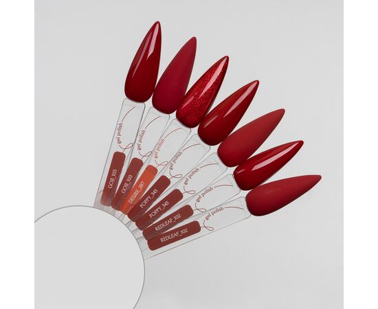 ADORE. Gel Polish, #343, Poppy, 8 ml. Гель-лак, червоний мак #2