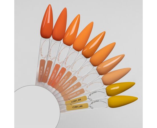 ADORE. Gel Polish, #347, Citrus, 8 ml. Гель-лак, стриманий цитрусовий #2