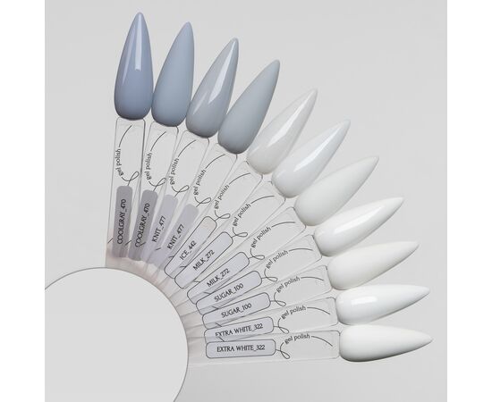 ADORE. Gel Polish, #322, Extra white, 8 ml. Гель-лак, екстра-білий високопігментований #2