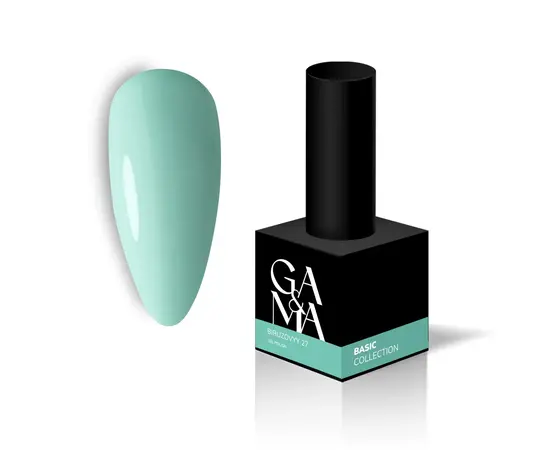 GA&MA. Gel polish #27 TURQUOISE, 10 ml, гель-лак, бірюзовий #1