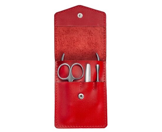 RAIZ. Manicure set, 4 pcs, red. Манікюрний набір, 4 предмети, червоний #3