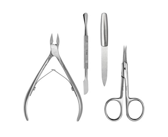 RAIZ. Manicure set, 4 pcs, red. Манікюрний набір, 4 предмети, червоний #2