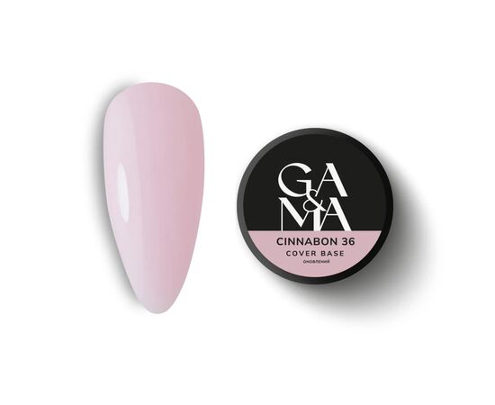 GA&MA. Cover base #36 CINNABON, 30 ml, ОНОВЛЕНА ФОРМУЛА #1