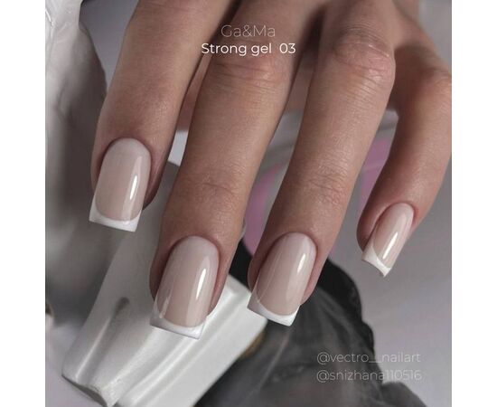 GA&MA. Strong builder gel, Powder #003, 50 ml, гель без опилу, пудровий #5