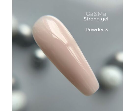 GA&MA. Strong builder gel, Powder #003, 50 ml, гель без опилу, пудровий #3